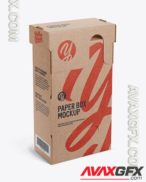 Kraft Paper Box - Half Side View 53467 TIF