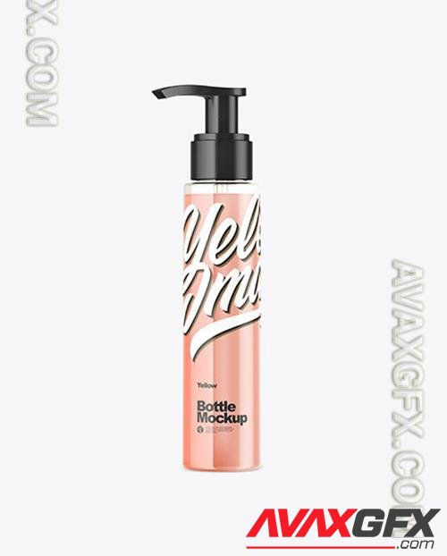 Plastic Cosmetic Bottle with Pump Mockup 50988 TIF