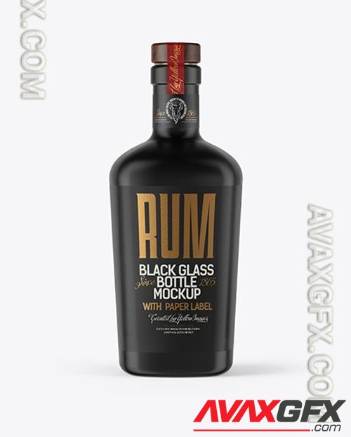 Black Glass Bottle Mockup 54565 TIF