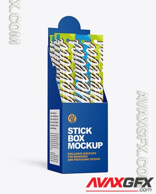 Paper Box with Snack Sticks Mockup 53607 TIF