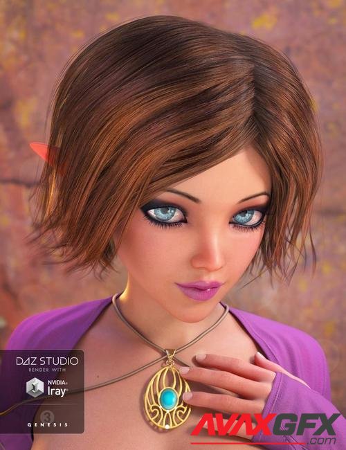 Choppy Bob Hair for Genesis 3 Female(s)