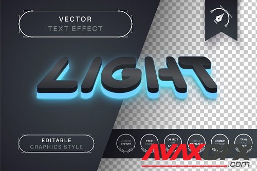 Dark Glow - Editable Text Effect - 7092516