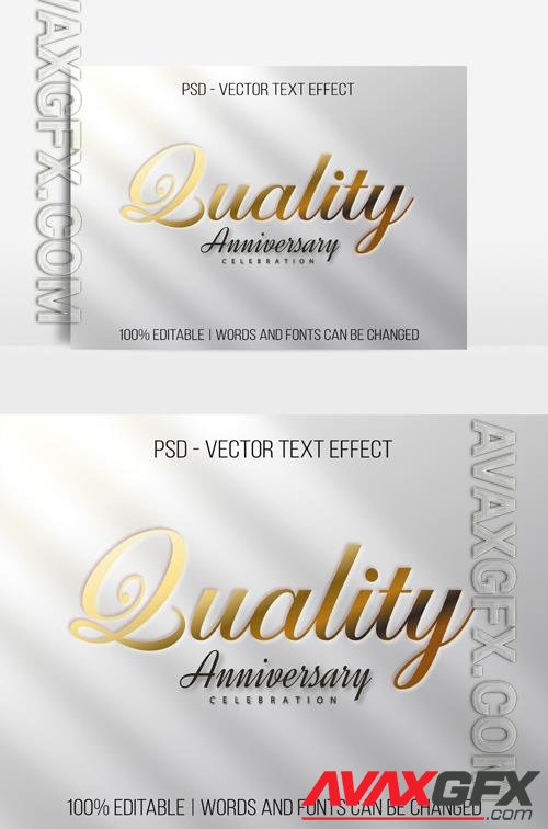 Quality vector editable 3d text style effect