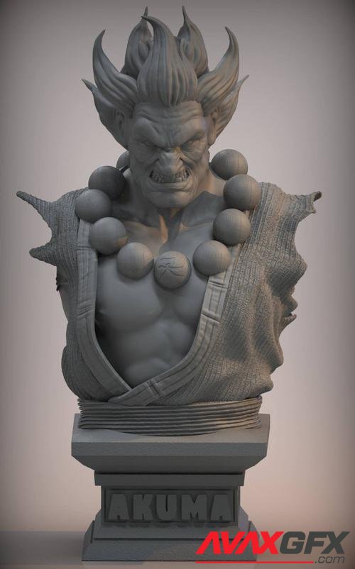 Akuma bust – 3D Printable STL