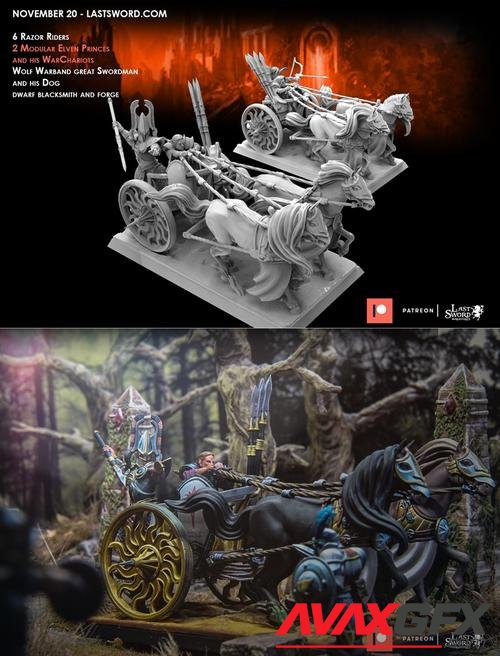 Elven Princes and their Warchariots – 3D Printable STL