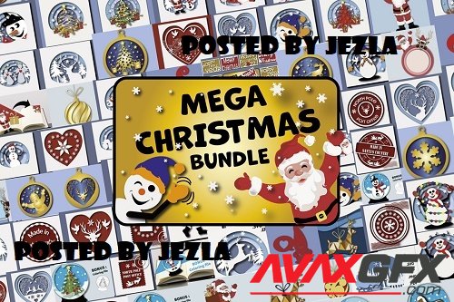 Mega Christmas Bundle - 119 Premium Graphics