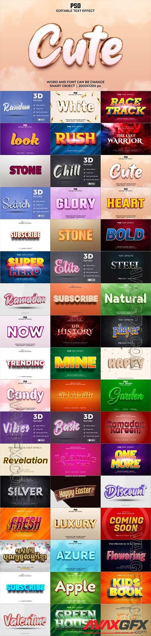 Psd text effect set vol 418