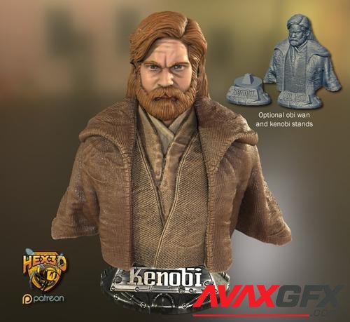 Obi Wan Kenobi Bust – 3D Printable STL