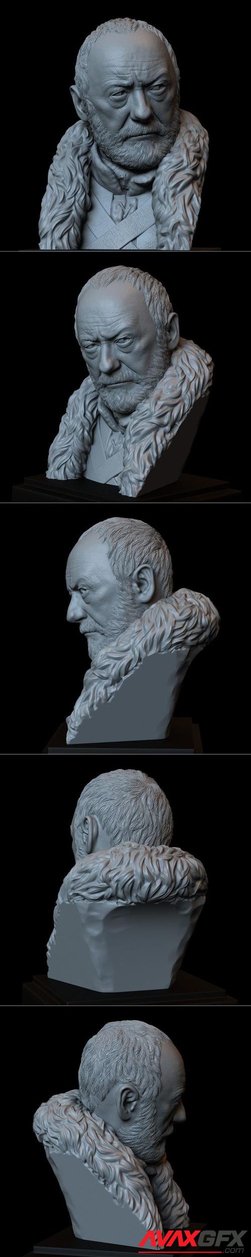 Davos Seaworth from Game of Thrones bust – 3D Printable STL