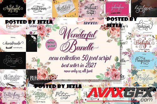 Super Big Bundle - 47 Premium Fonts