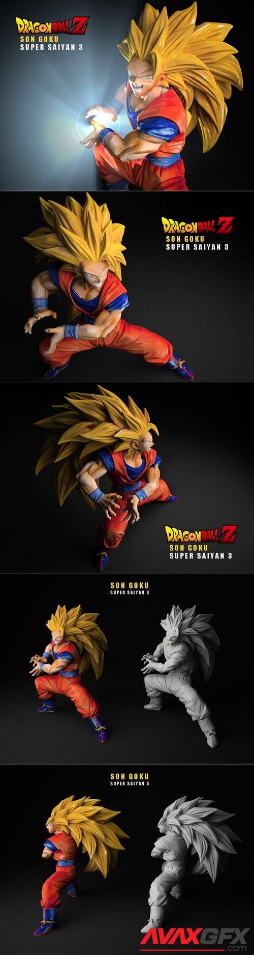 GOKU Super Saiyan3 – 3D Printable STL