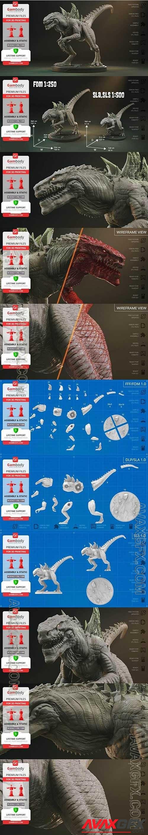 Zilla – 3D Printable STLable