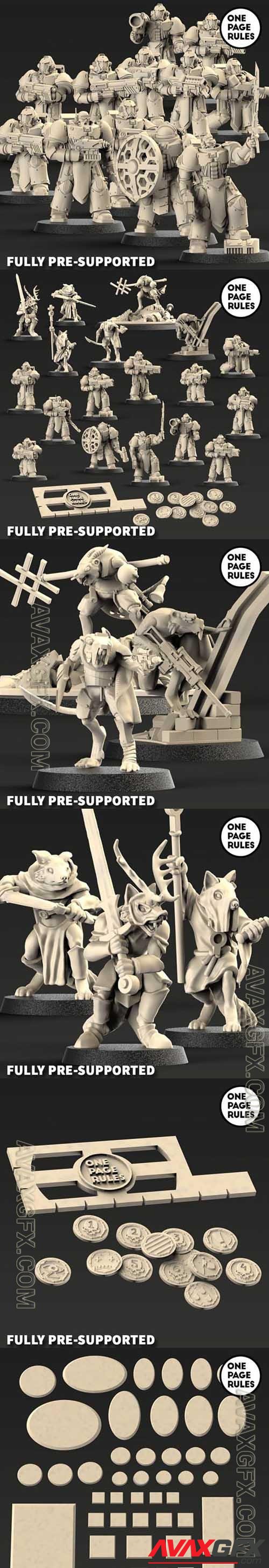 OPR Welcome Miniatures Pack 01 3D Printable STLable