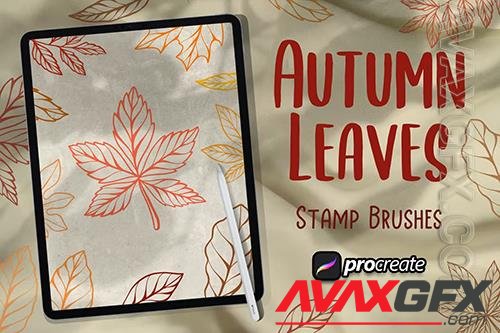 Autumn Leaves Brush Stamp Procreate