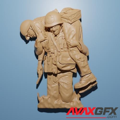 Medic carry soldier – 3D Printable STL