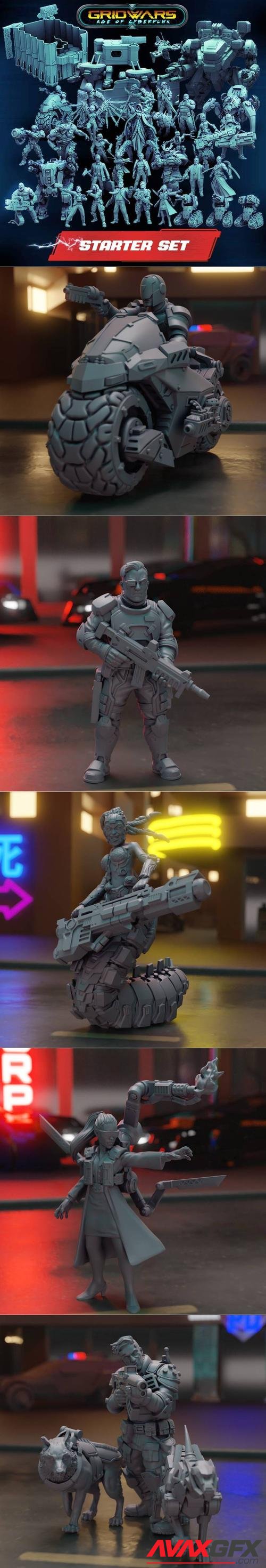 Gridwars Age of Cyberpunk - Cyber Forge – 3D Printable STL