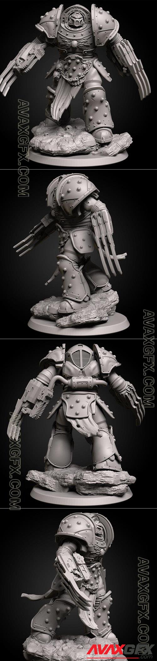 Space Marine 3D Printable STLable