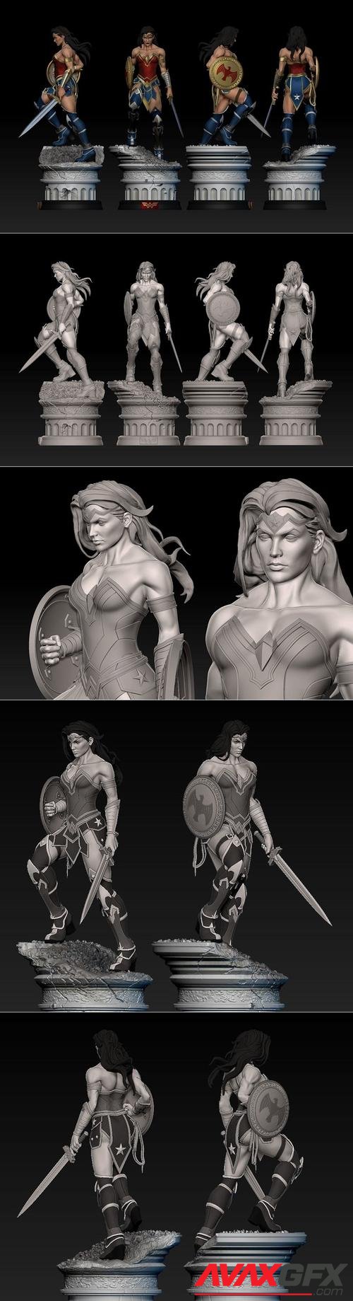 Wonder Woman statue – 3D Printable STL