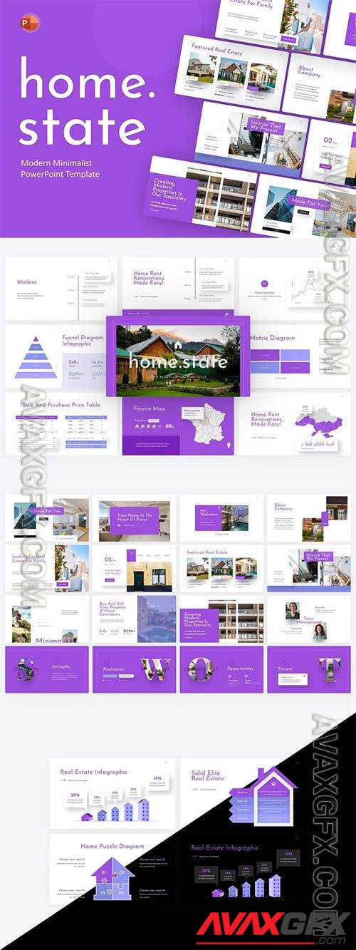 Homestate Real Estate PowerPoint Template
