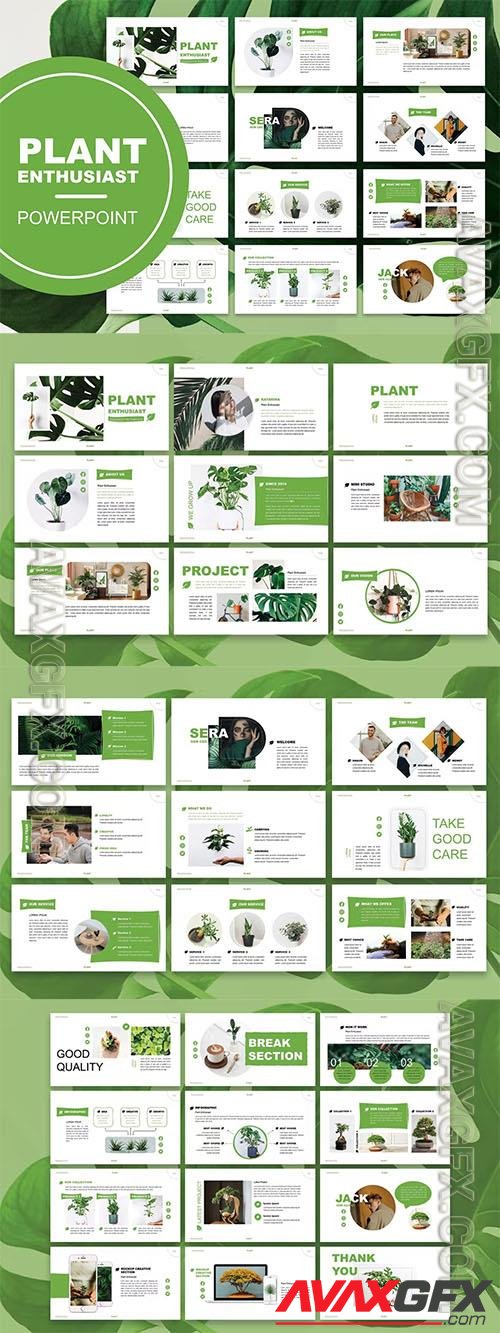 Plant Enthusiast - Powerpoint, Keynote and Google Slides Template
