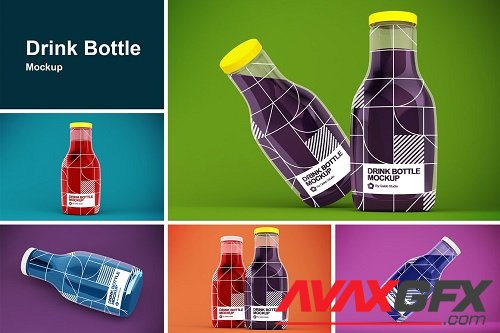 Drink Bottle Mockup - 6968325