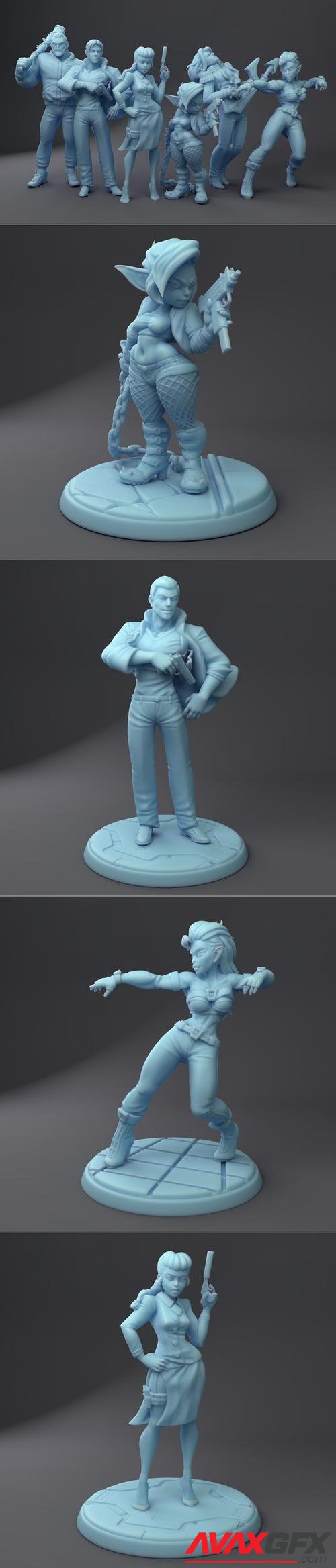 Twin Goddess Miniatures January 2022 – 3D Printable STL