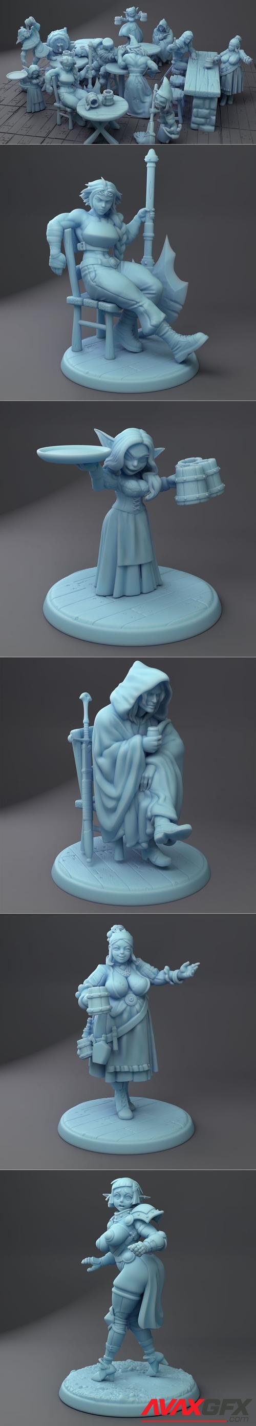 Twin Goddess Miniatures February 2022 – 3D Printable STL
