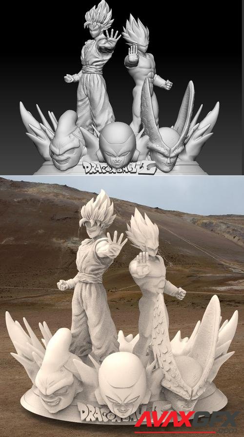 Goku and Vegeta we will win – 3D Printable STL