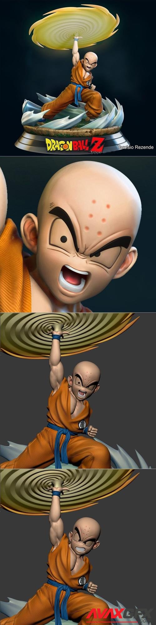 Krillin Kienzan – 3D Printable STL