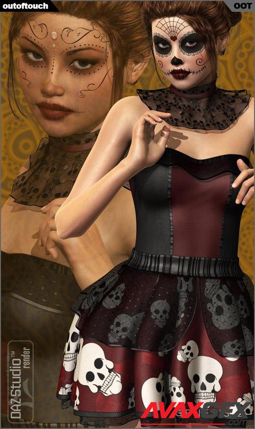 DIA DE LOS MUERTOS for Genesis 2 Female(s) - V6/G6/Gia