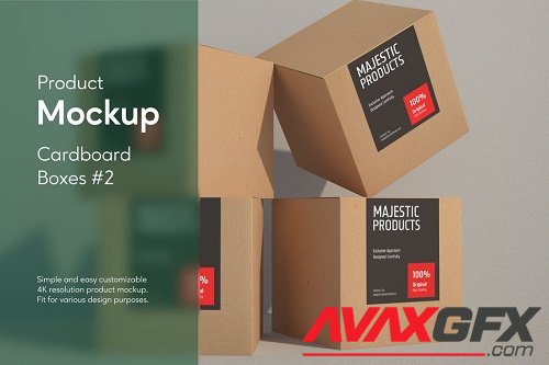 Cardboard Boxes #2 Product Mockup