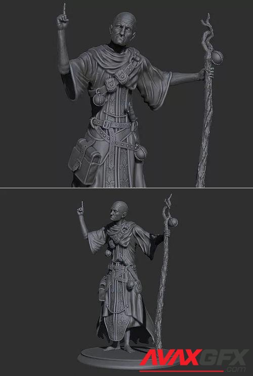 Old Priest – 3D Printable STL