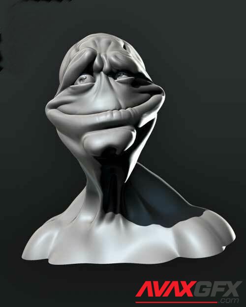 Clyde the Alien Bust – 3D Print