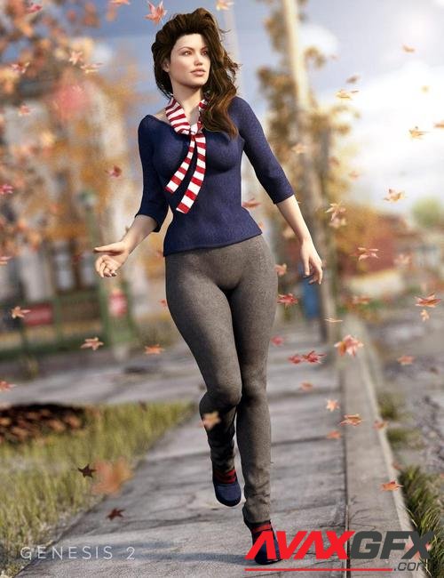 Autumn Afternoon Outfit for Genesis 2 Female(s)