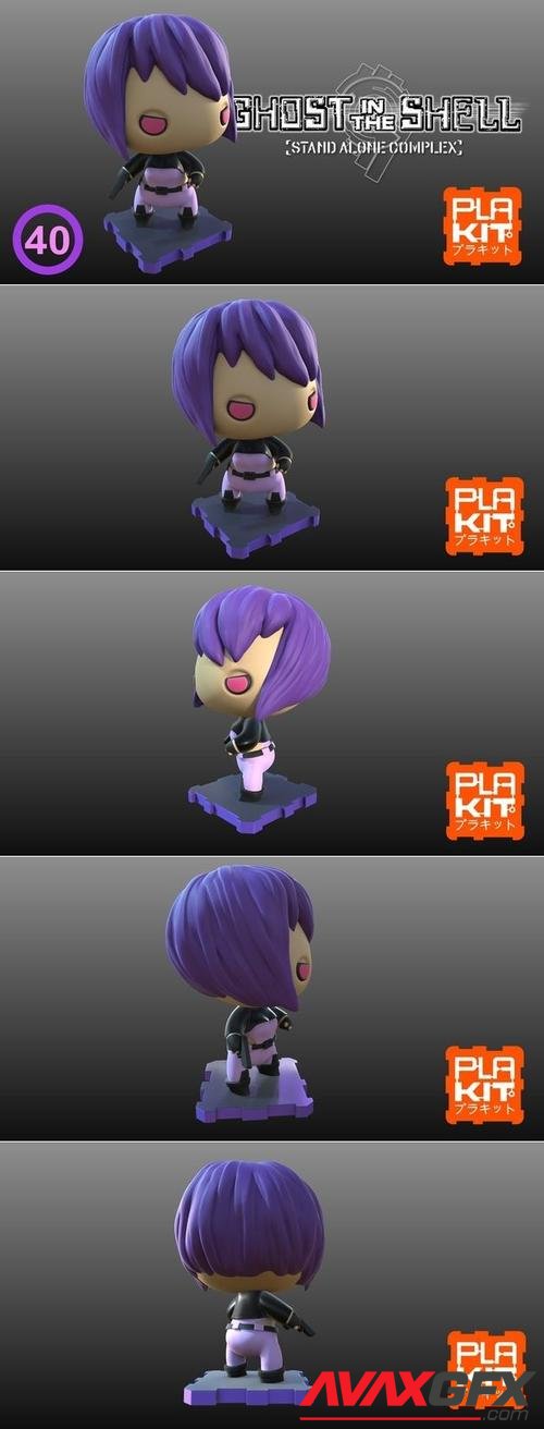 PlaKit Ghost In The Shell Motoko (Stand Alone Complex) – 3D Print
