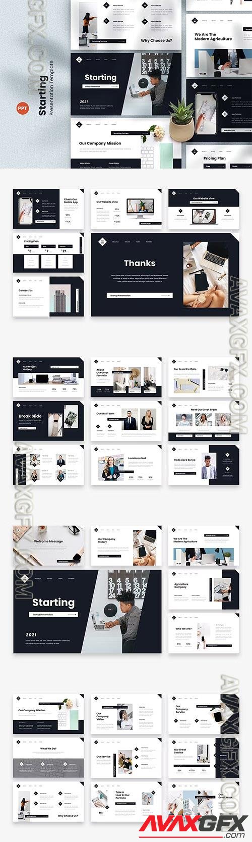 Starting - Startup Company PowerPoint Template