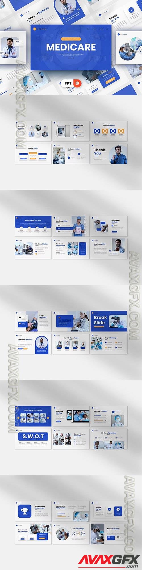 Medicare - Powerpoint, Keynote and Google Slides Template