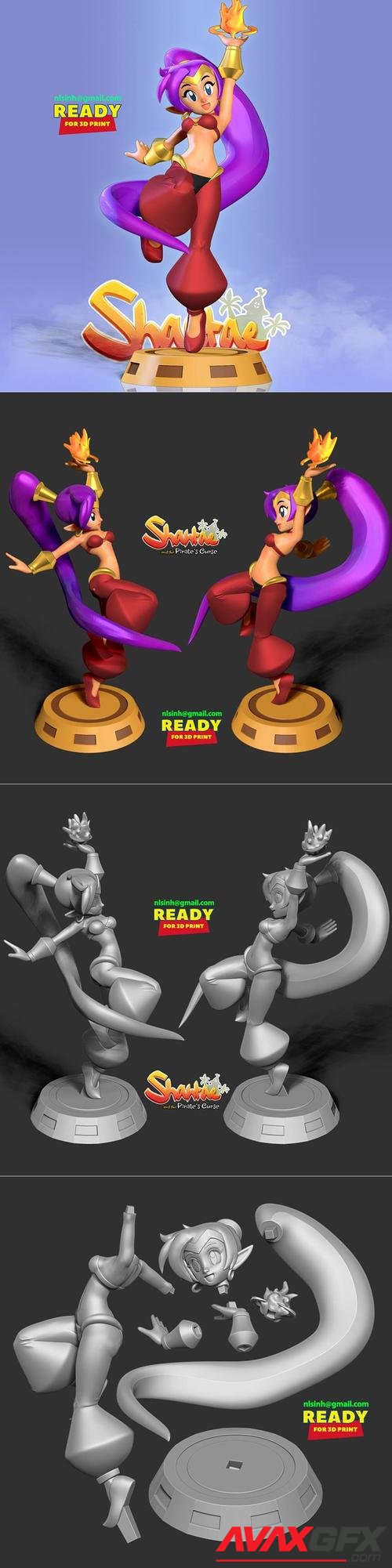 Shantae – 3D Print