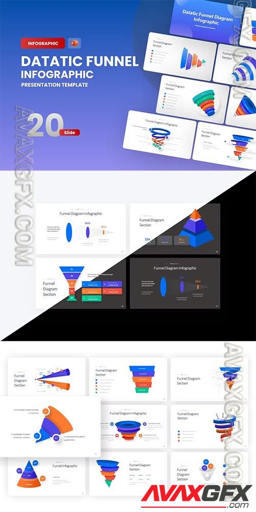 Datatic Funnel Infographic PowerPoint Template