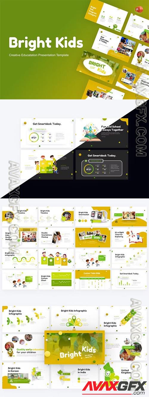 Bright Kids Creative Education PowerPoint Template