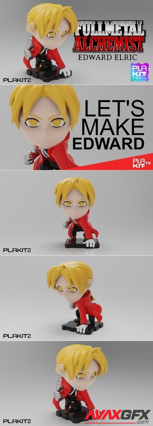 PlaKit2 Full Metal Alchemist EDWARD – 3D Print