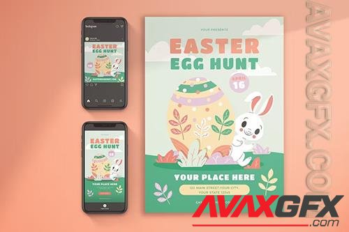 Easter Egg Hunt Flyer Set