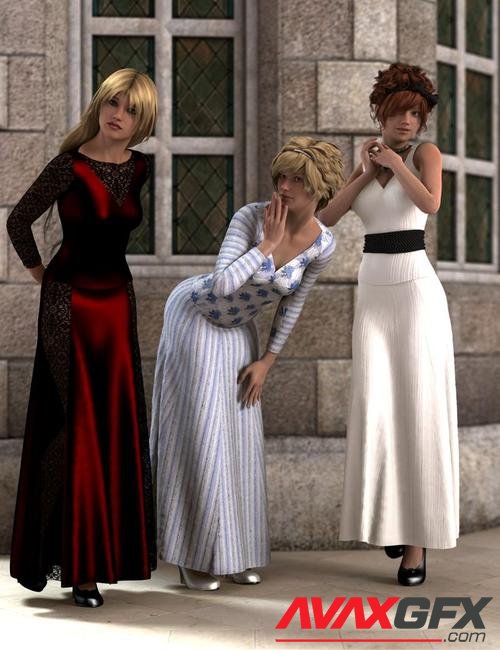 Possibilities 2PC Dress for Genesis 2 Female and Victoria 6