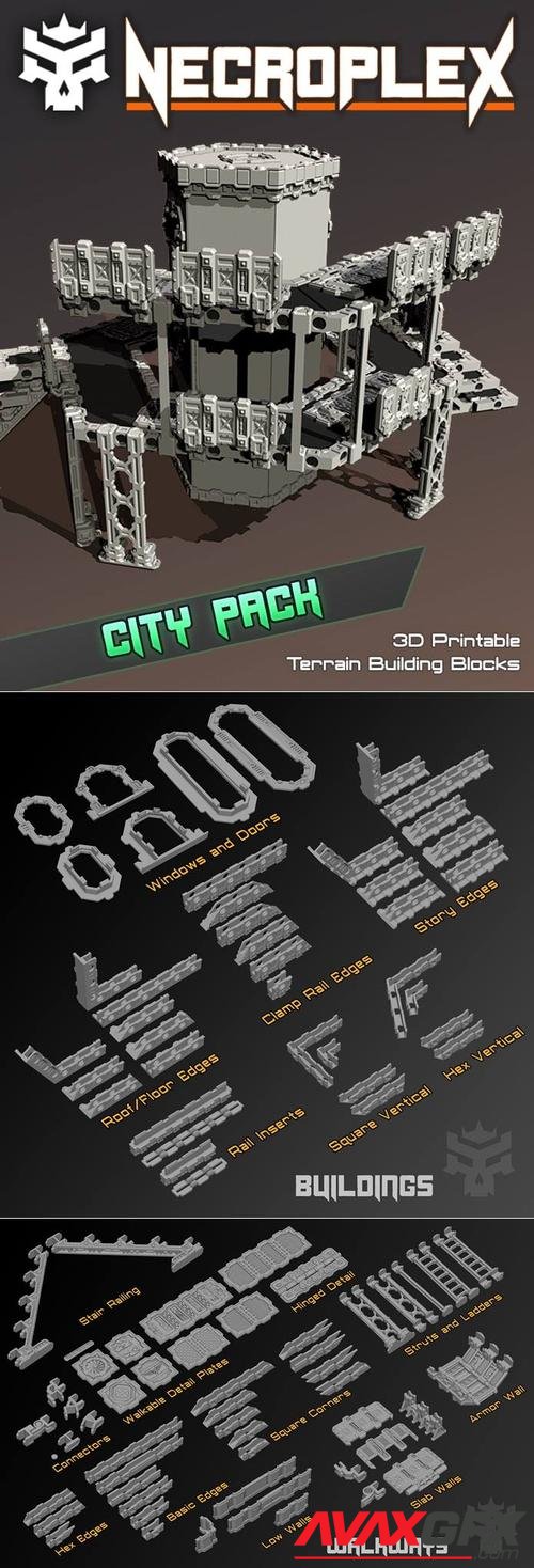 Necroplex City Pack – 3D Print