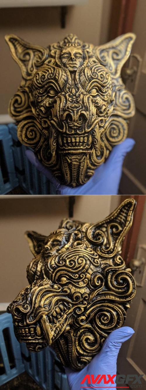 Ornate Wolf – 3D Print