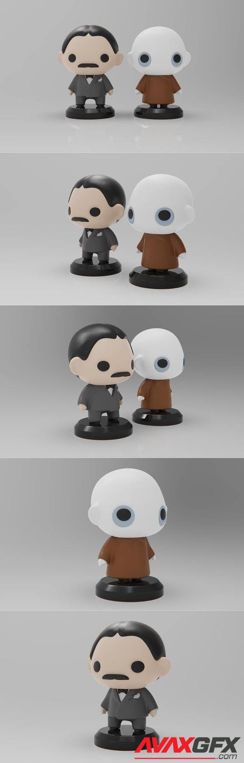 PlaKit Addams Family Gomez and Fester – 3D Print