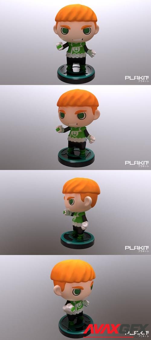 PlaKit Green Lantern GuyGardner – 3D Print