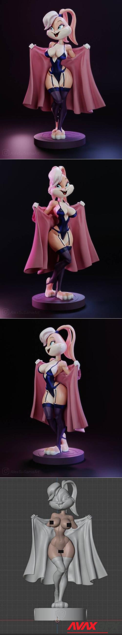 Lola Bunny Clothed and NSFW Version – 3D Print