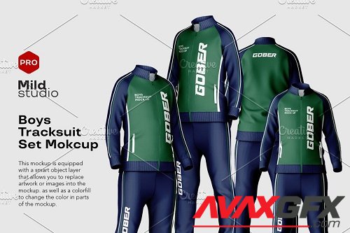 Boys Tracksuit set Mockup - 7000731