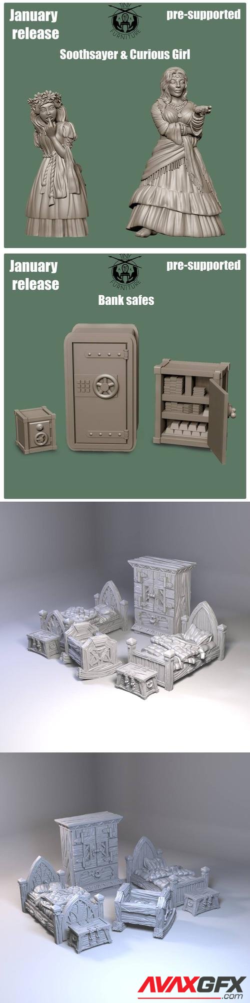 Tiny Furniture January 2022 – 3D Print